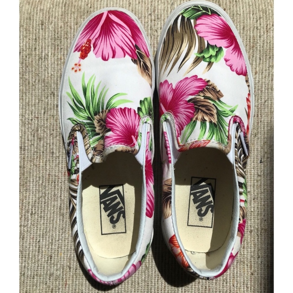 Vans Off The Wall Hawaiian Floral Pink tropical - Picture 8 of 8